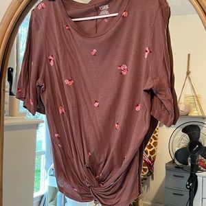 Cute pink Victoria secret flower top